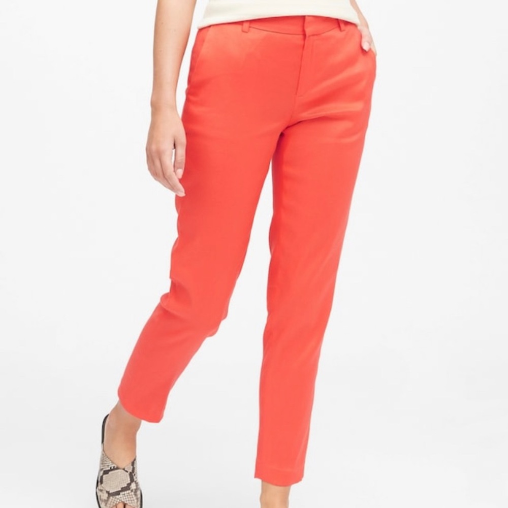 Banana Republic Coral Avery Slacks